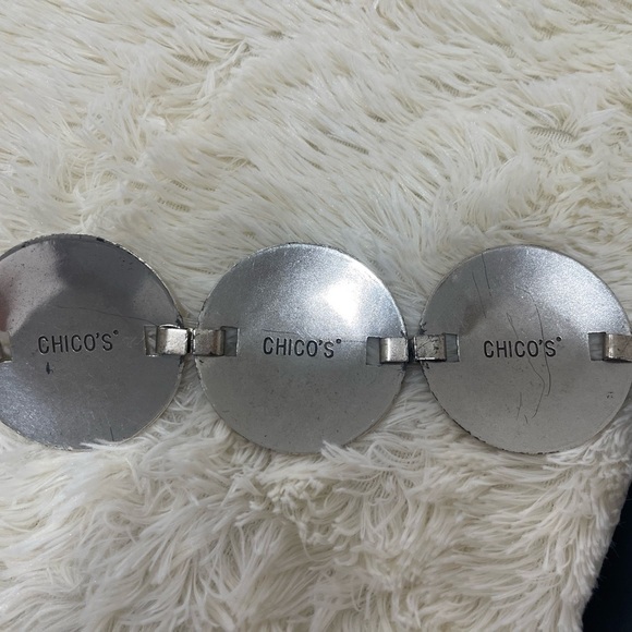 Chico\'s Black and Silver Medallion Belt main image 6
